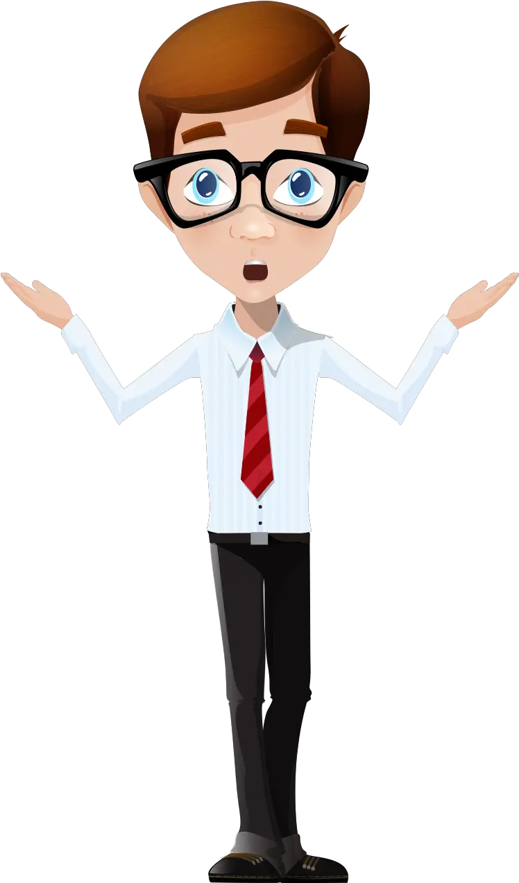 Cartoon Male Boy Character Male Teacher Cartoon Png