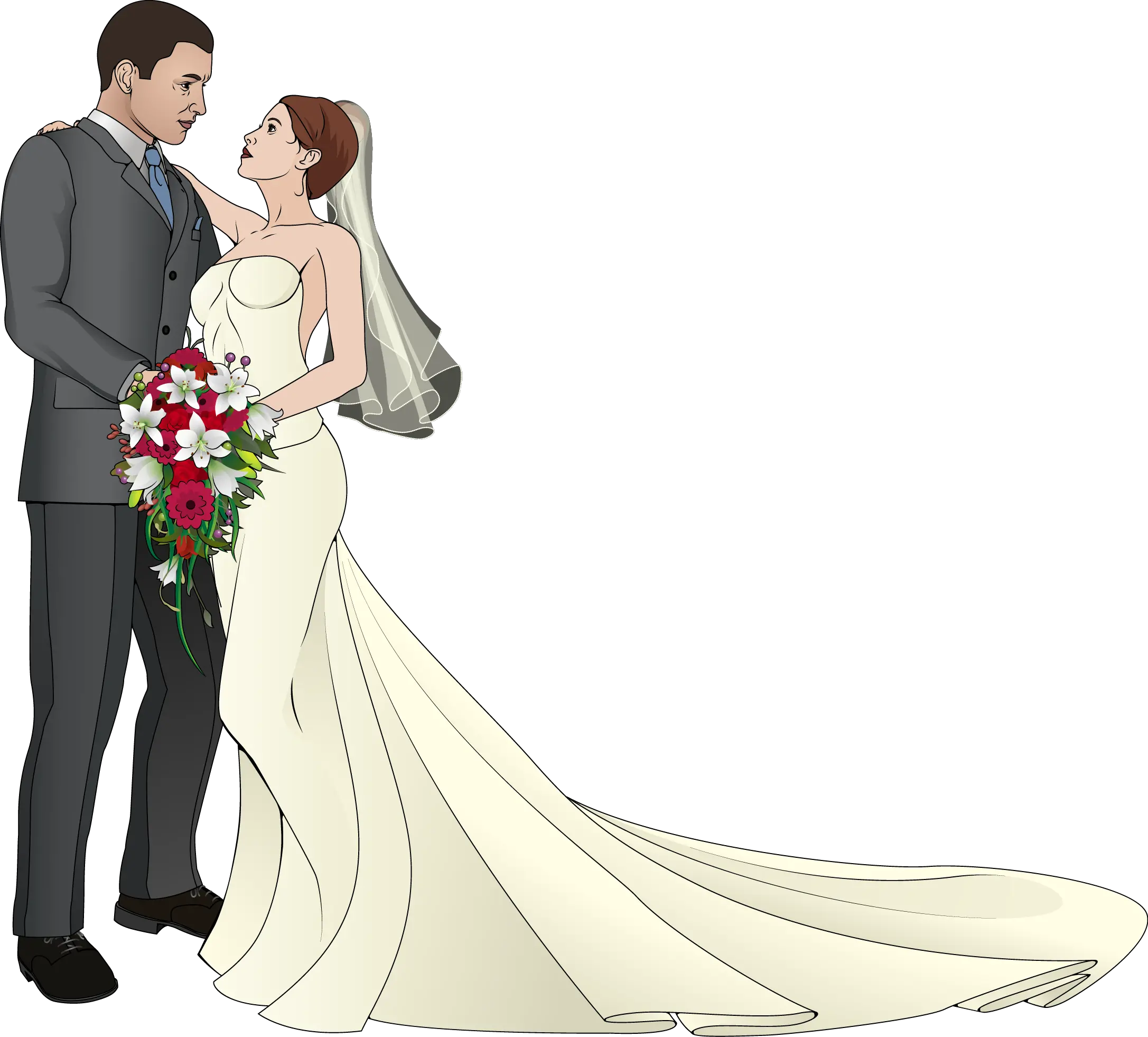 Clip Freeuse Download Clip Art Bride Transprent Png Wedding Couple Clipart Png