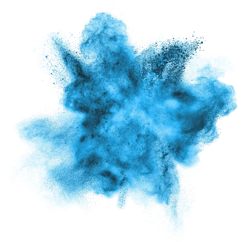 Transparent Blue Powder Png