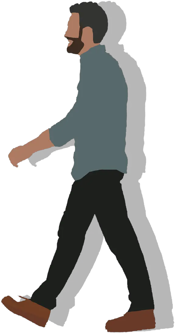 Walking Man Young Free Photo Cartoon Man Walking Png