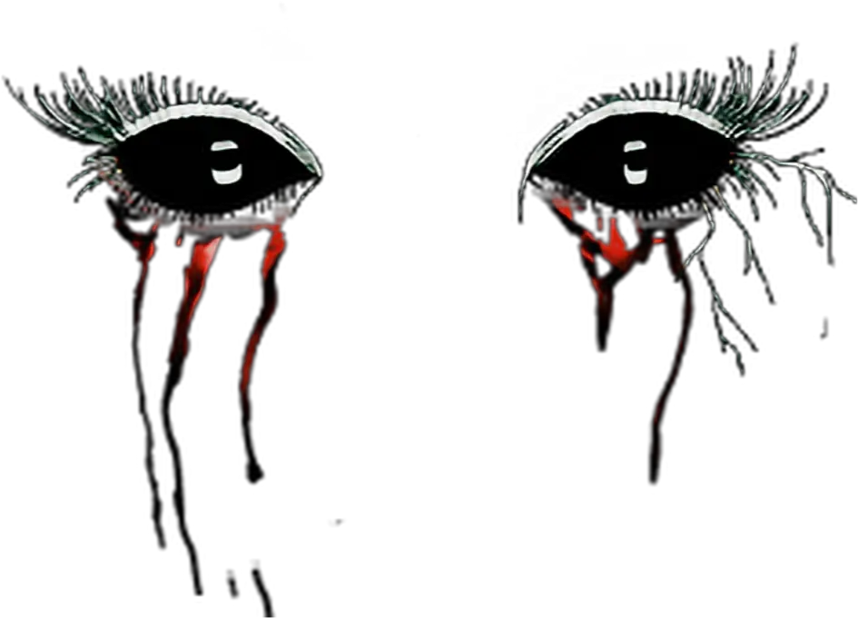 Ftestickers Eyes Blood Bloodytears Horror Creepy Savedf Demon Eyes Transparent Background