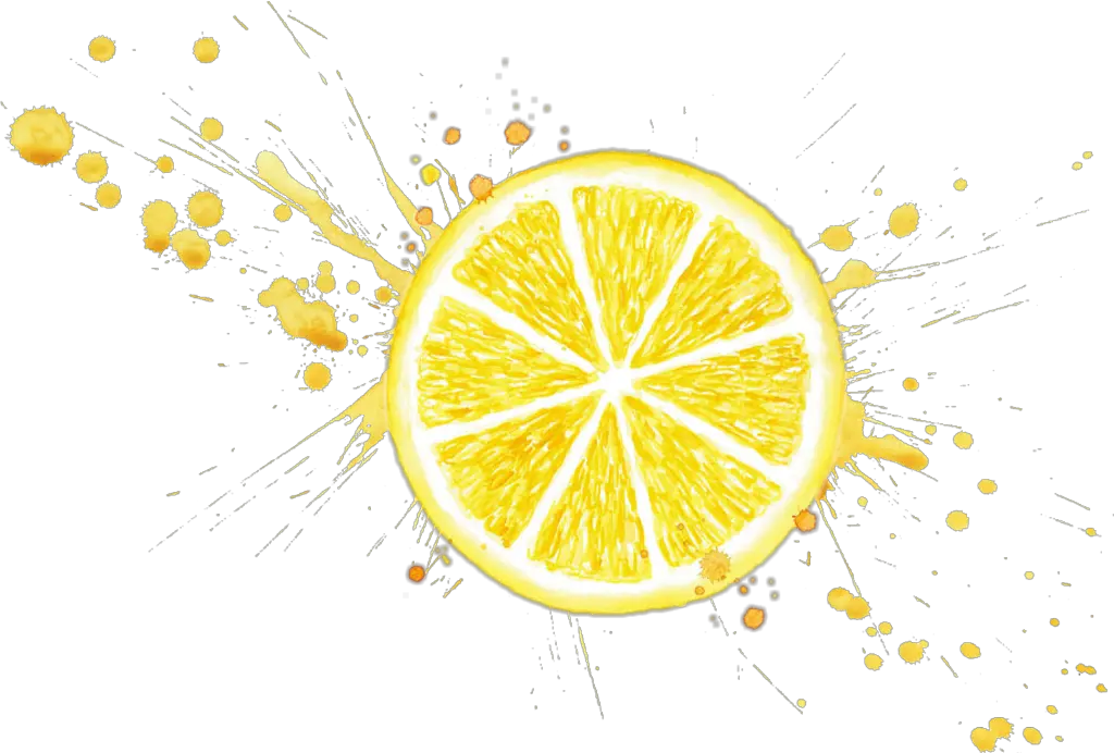 lemonslice lemon lemonade lemons yellow citrus Splatter Gold Splash Png