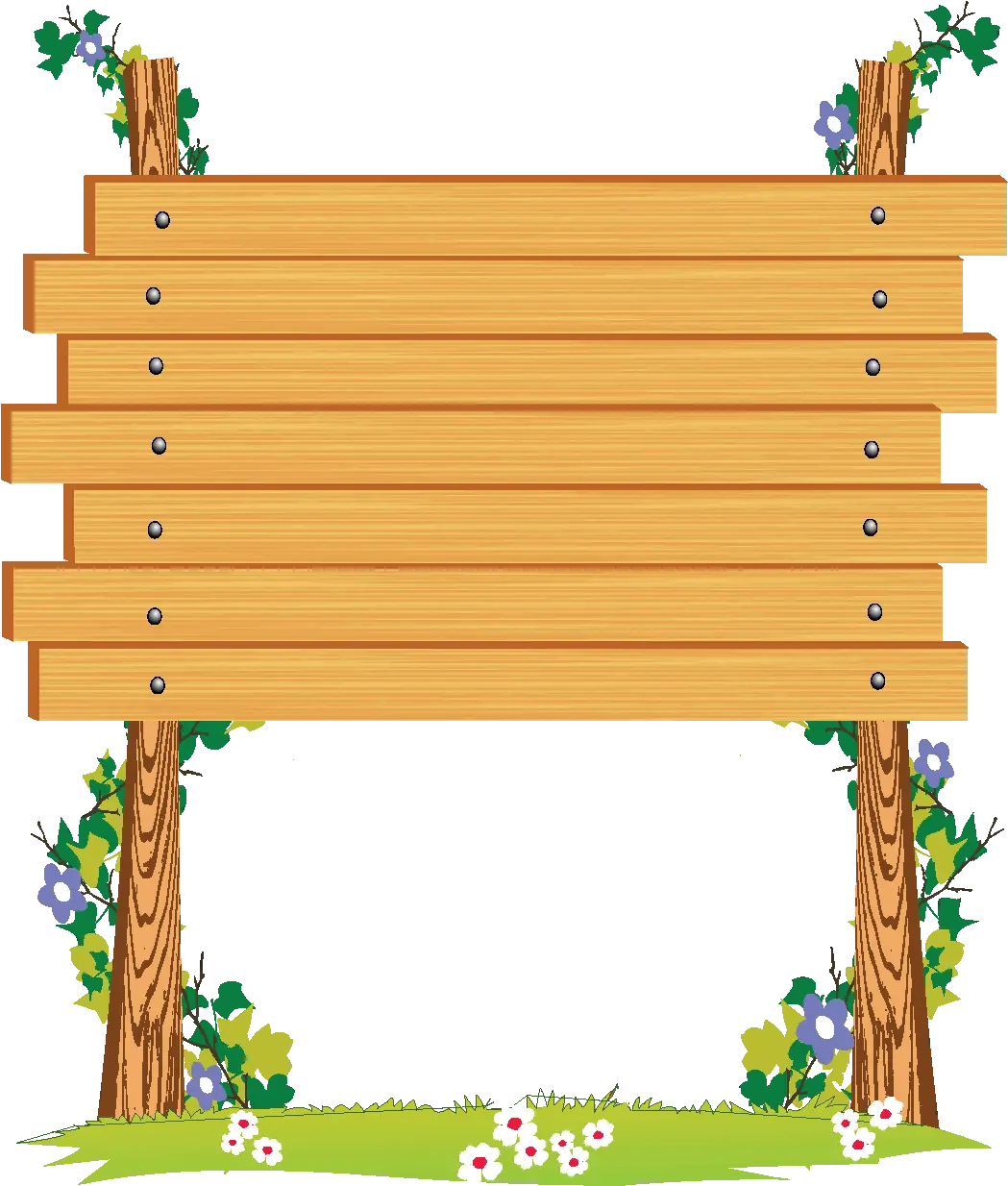 Wooden Signboard Clipart