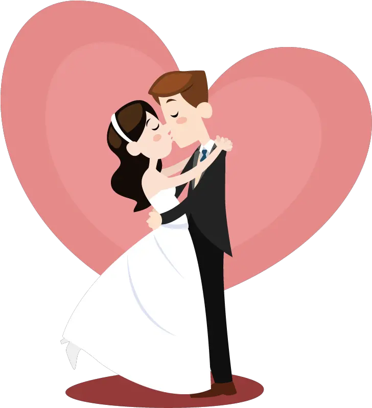 Transparent Kiss Clipart Wedding Clipart Bride And Groom Png