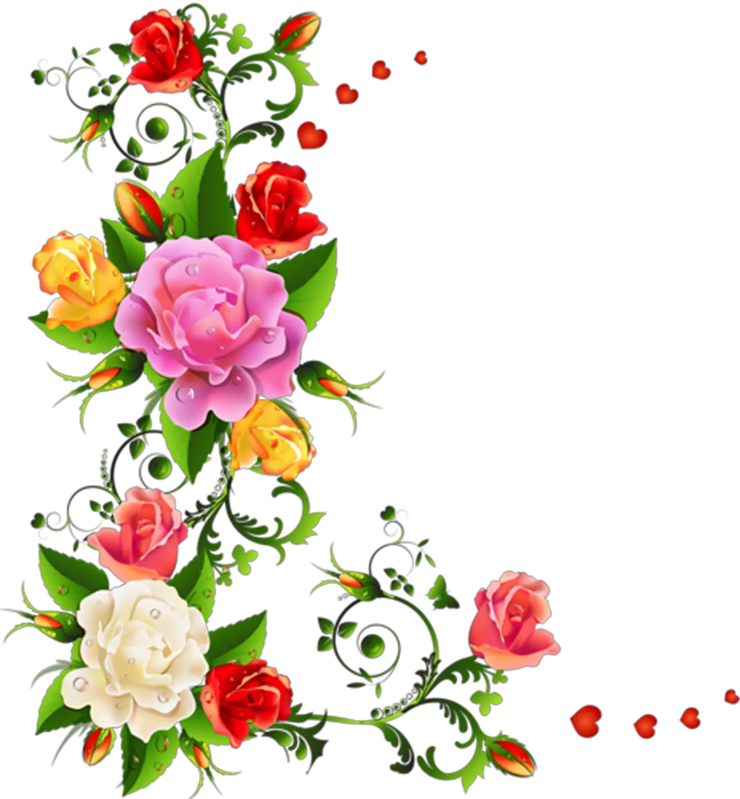 Marcos Con Flores Png Flower Color Border Design