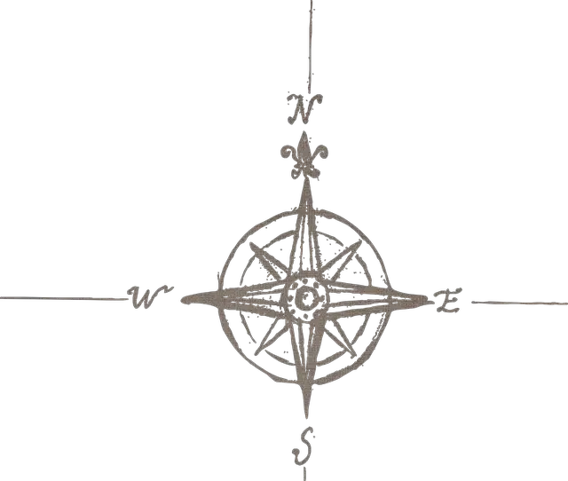 Old Map Compass Png