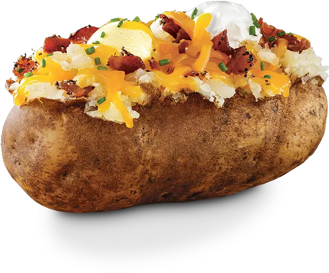 Potato Png Baked Potatoes Baked Potato With Onion Sour Cream And Bacon