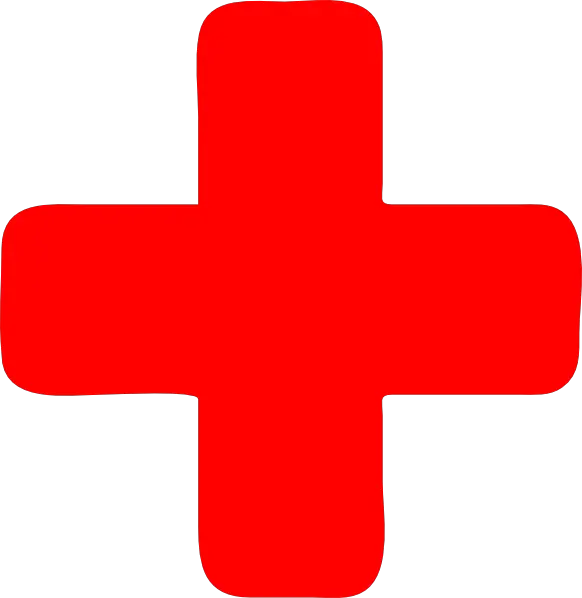 American Red Cross Transparent Background Plus Sign Clipart