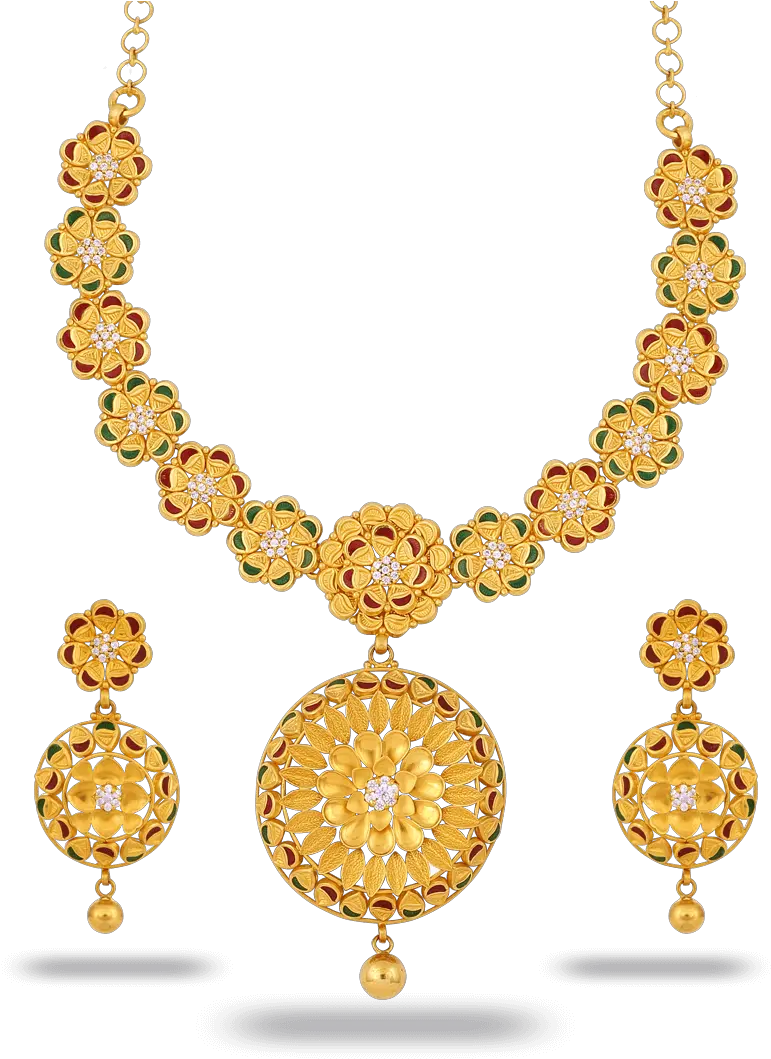 Jewel Set Png Transparent Hd Gold Necklace Set Png