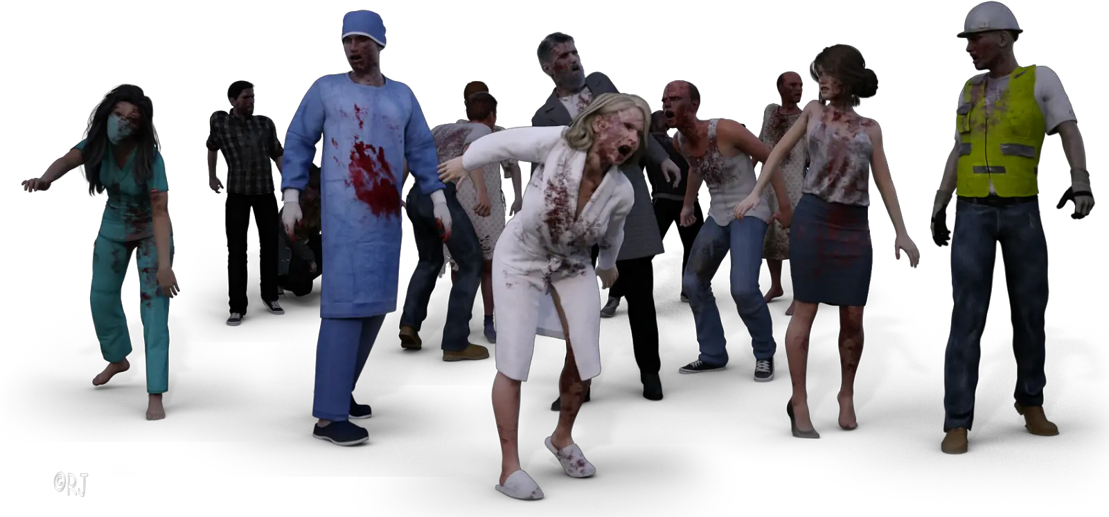 Zombie Horde Png