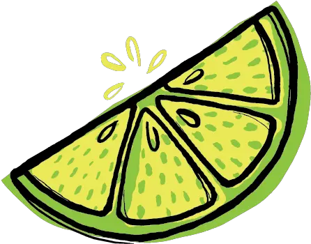 Lime Wedges Lime Wedge Cartoon Lime