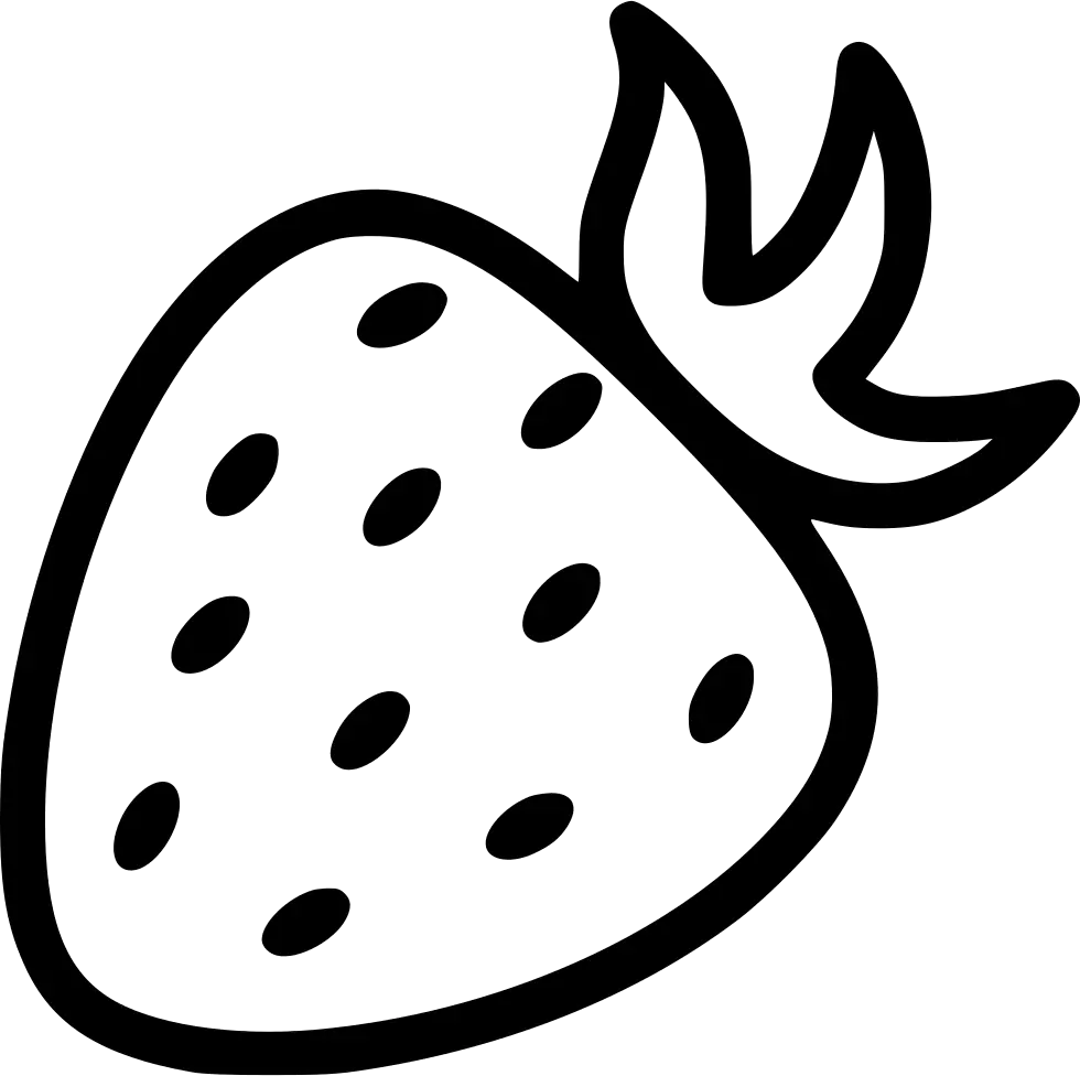 Transparent Strawberry Clip Art Strawberry Black And White