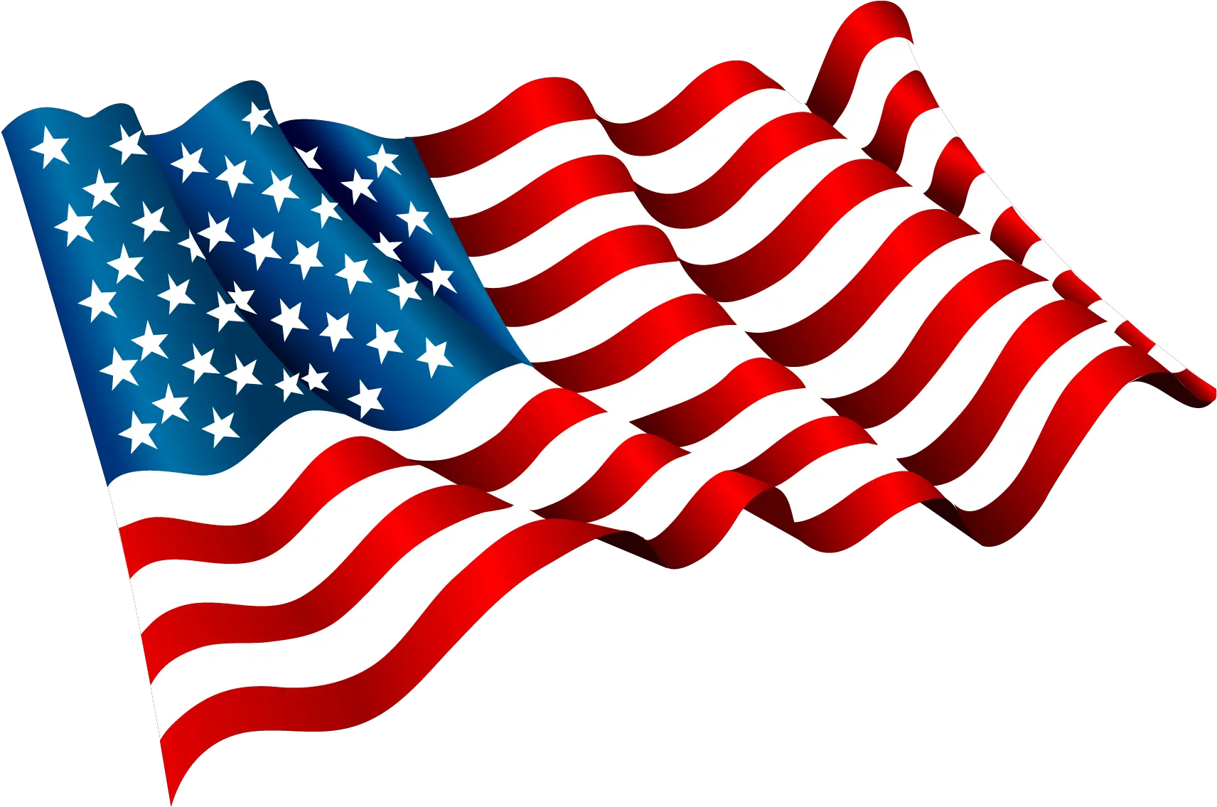 Flag Of The United States Clip Art Flying American Flag Vector