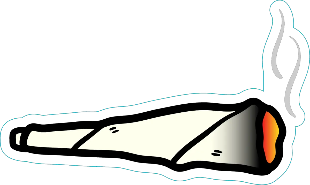 Lit Blunt Or Joint Sticker Joint Clipart