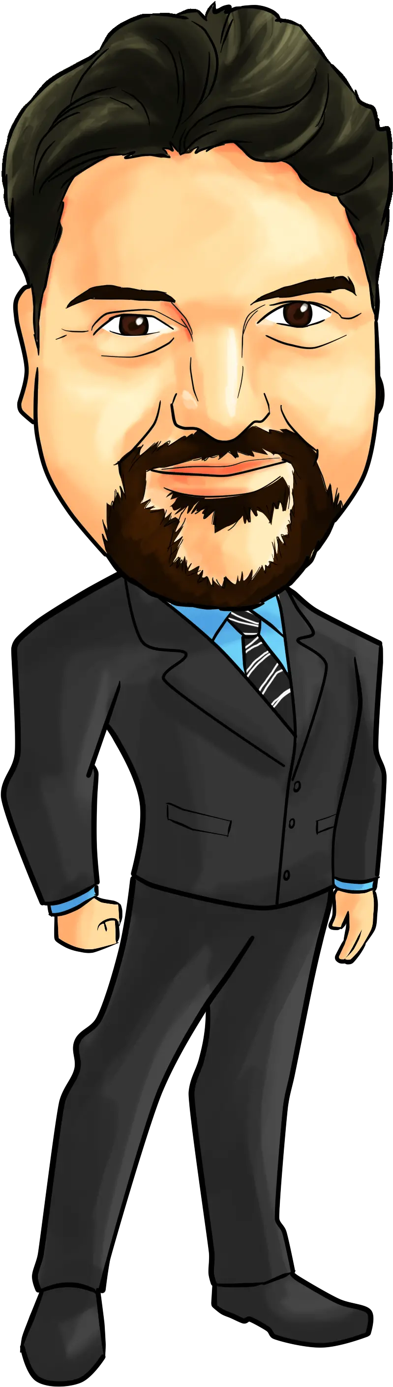 Brucewayne Caricature Png
