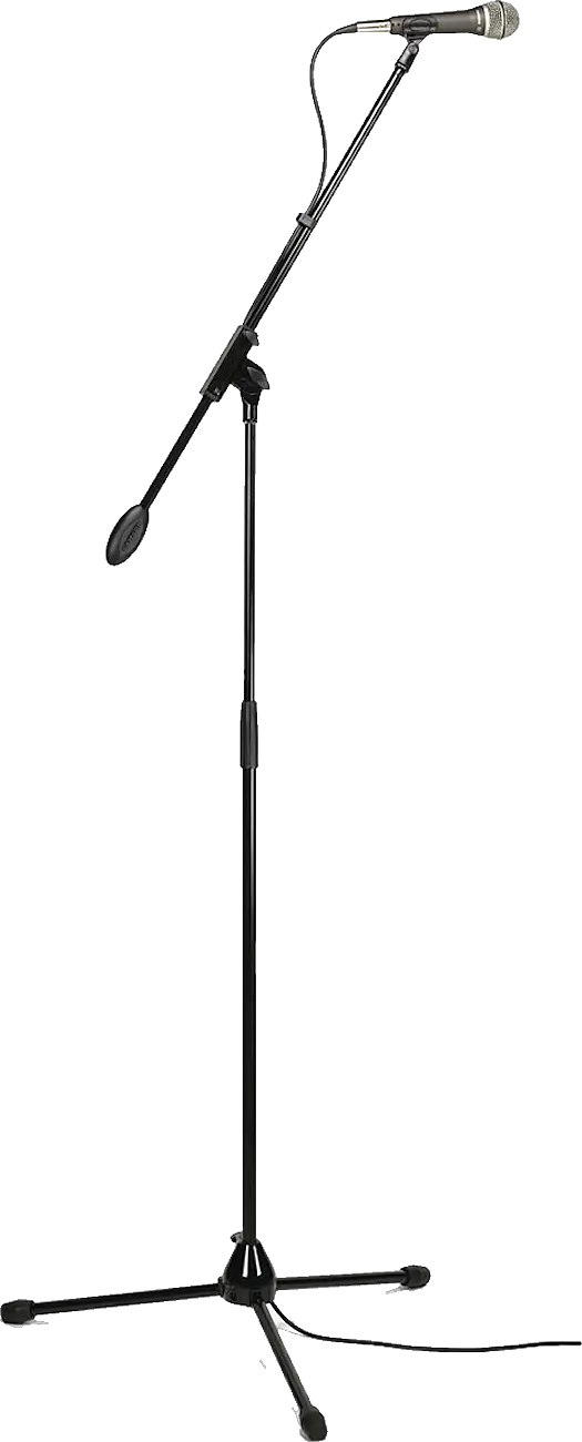 Microphone Stand Recording Studio Boom Operator Audio Microphone Stand Transparent Background