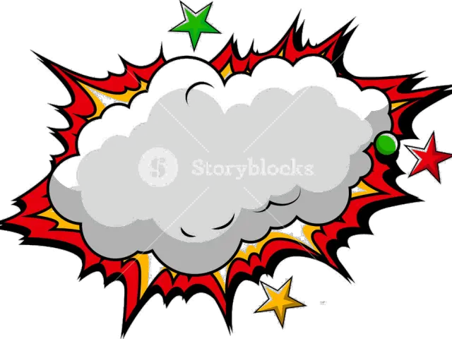 Transparent Bomb Pop Clipart Comic Clouds