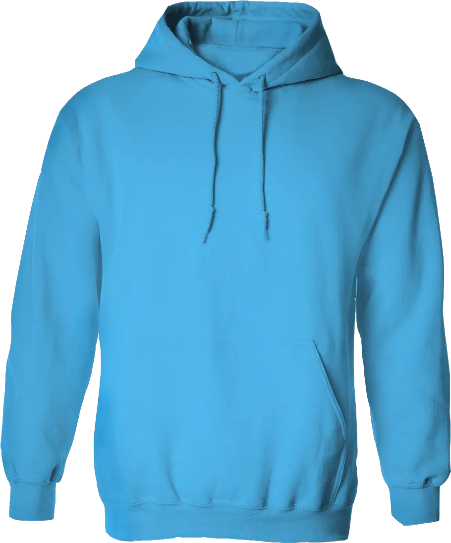 Hoodie Transparent Blue Blue Jacket With Hood