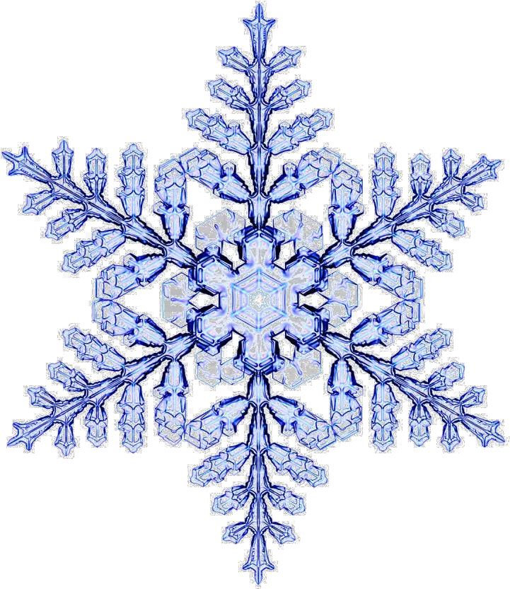 Snowflakes Png Background Image Six Fold Symmetry Snowflake