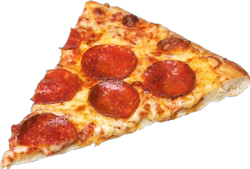 Pepperoni Pizza Slice On A Plate