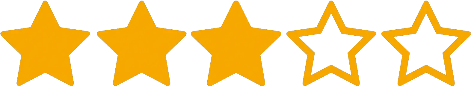 Film Star Rating Three Stars Transparent Background 5 Stars Png