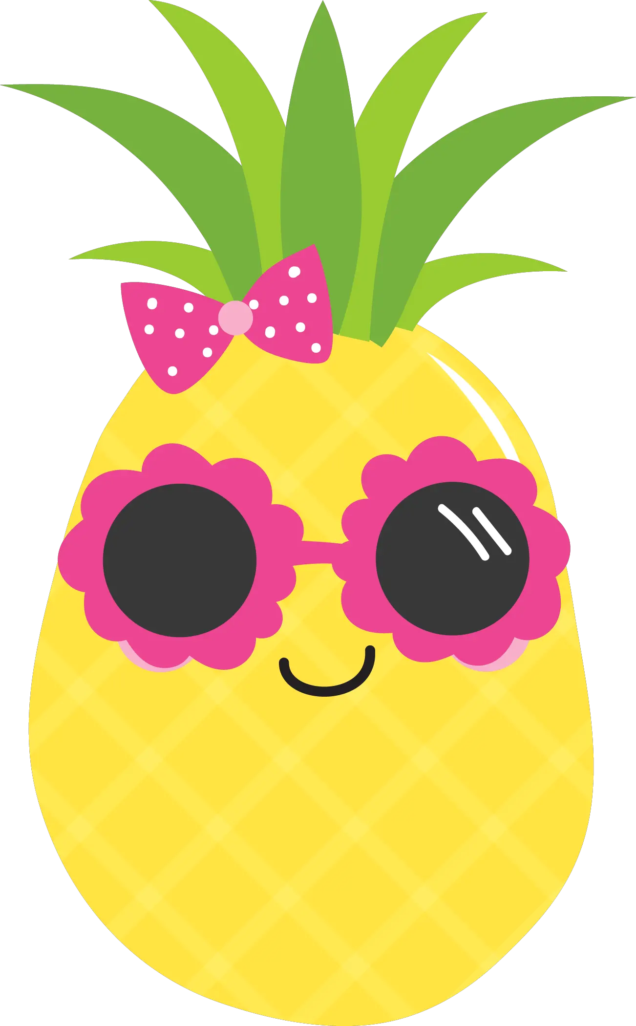 kawaii ananas sunglasses fruit fruits tropical Pineapple Luau Clip Art