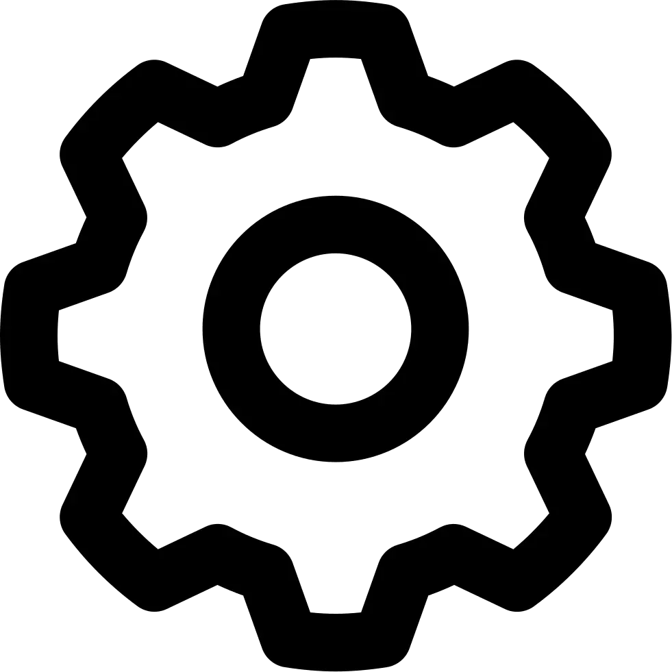 Settings Cog Gear Optimization Icon