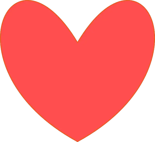 Coral Heart Png Corazon Vector Sin Fondo