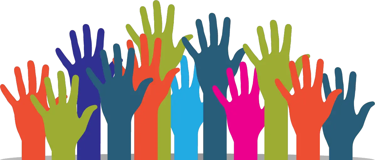 Raised Hands Transparent Background