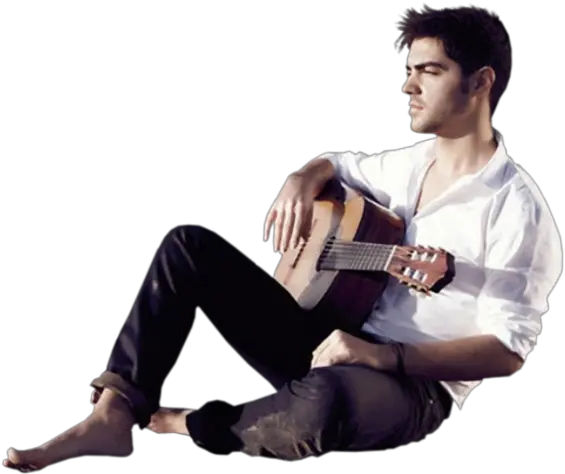 Man With Guitar Png