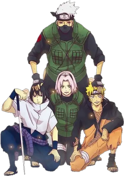 Naruto Team 7 And Kakashi