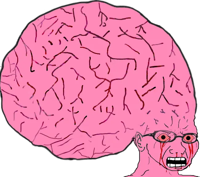 Pink Big Brain Wojak