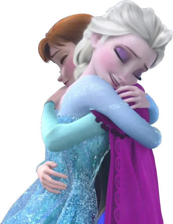 Elsa And Anna Hugging Png