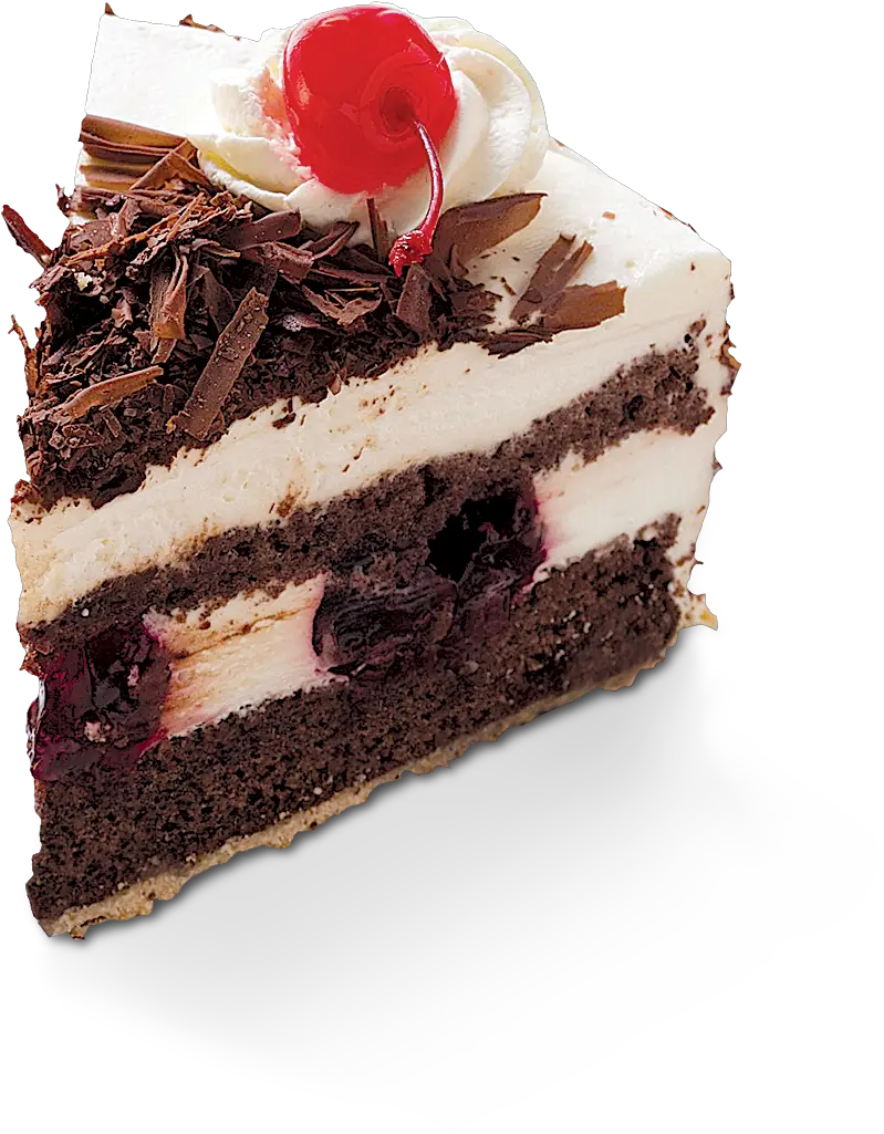 Transparent Chocolate Cake Png Black Forest Cake Pieces