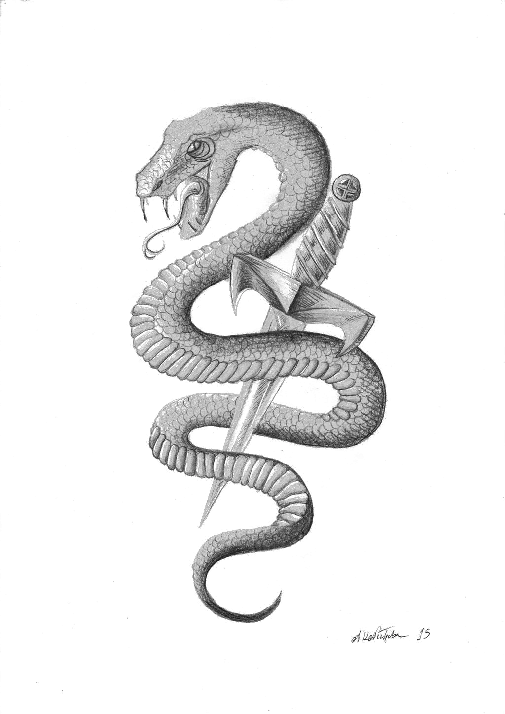 Transparent Snake Tattoo Png