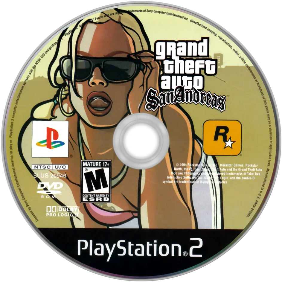 Grand Theft Auto San Andreas Ps2 Cd