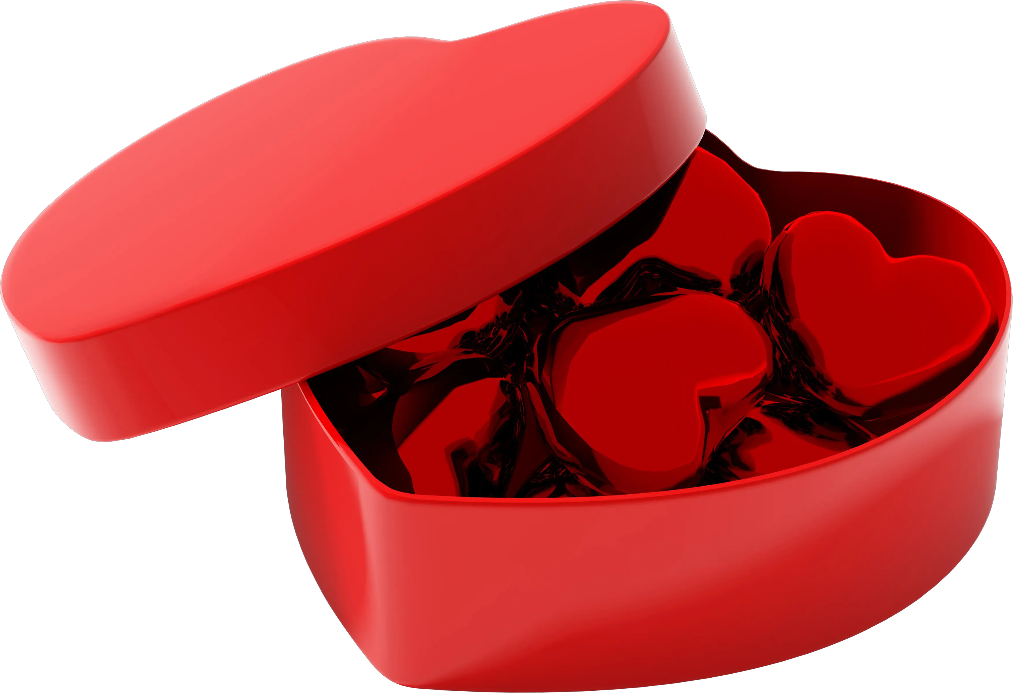 heart gift box PNG image