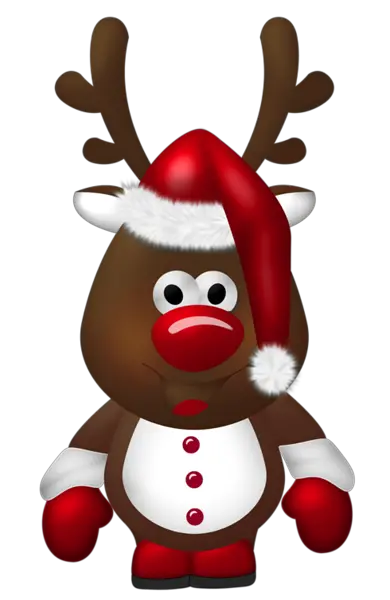 Santa Clauss reindeer PNG