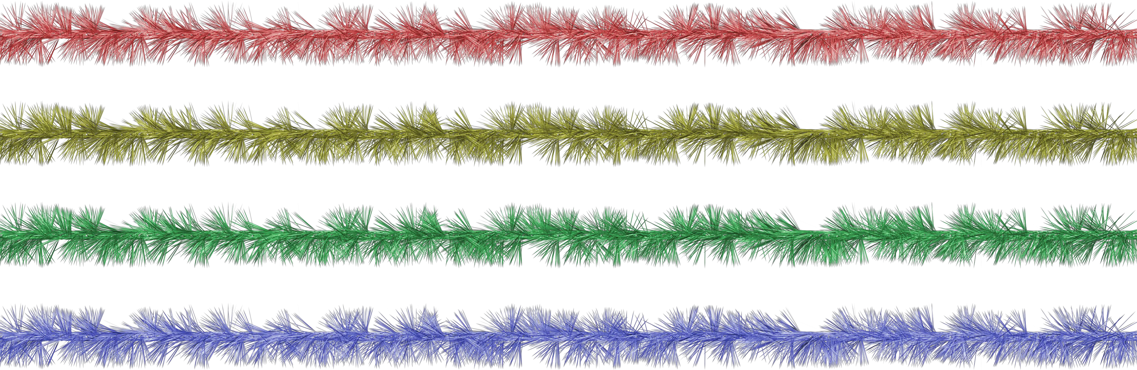 Christmas tinsel PNG