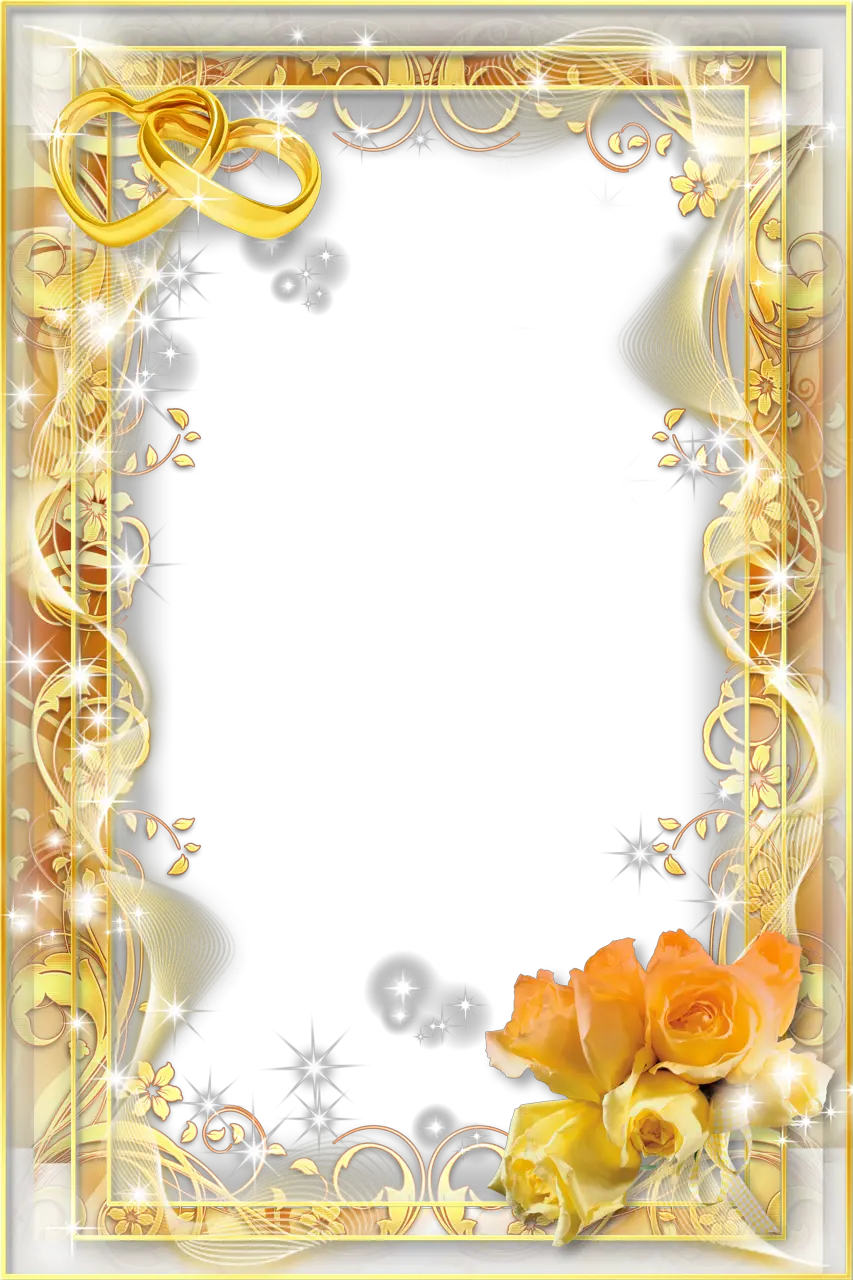 Wedding frame PNG