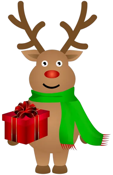 Santa Clauss reindeer PNG