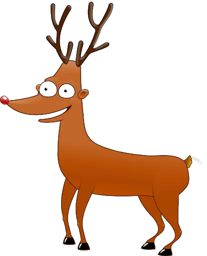 Santa Clauss reindeer PNG