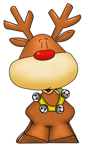 Santa Clauss reindeer PNG