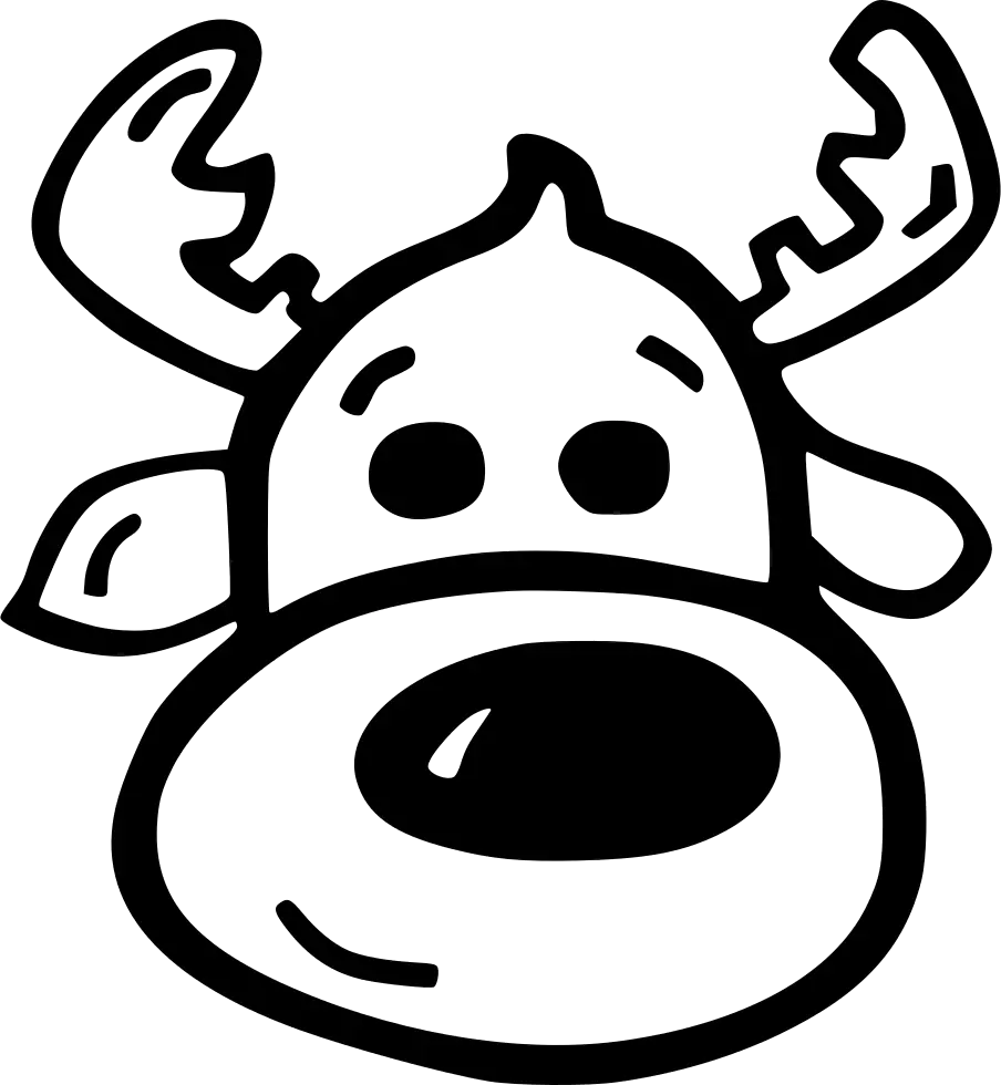 Santa Clauss reindeer PNG