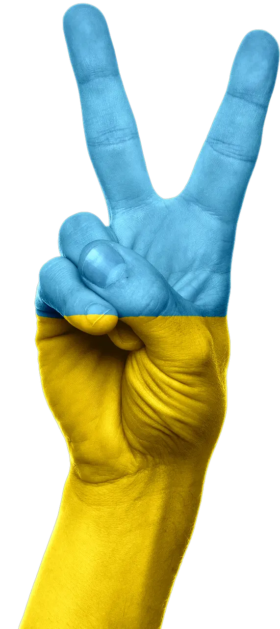 Ukraine peace hand PNG