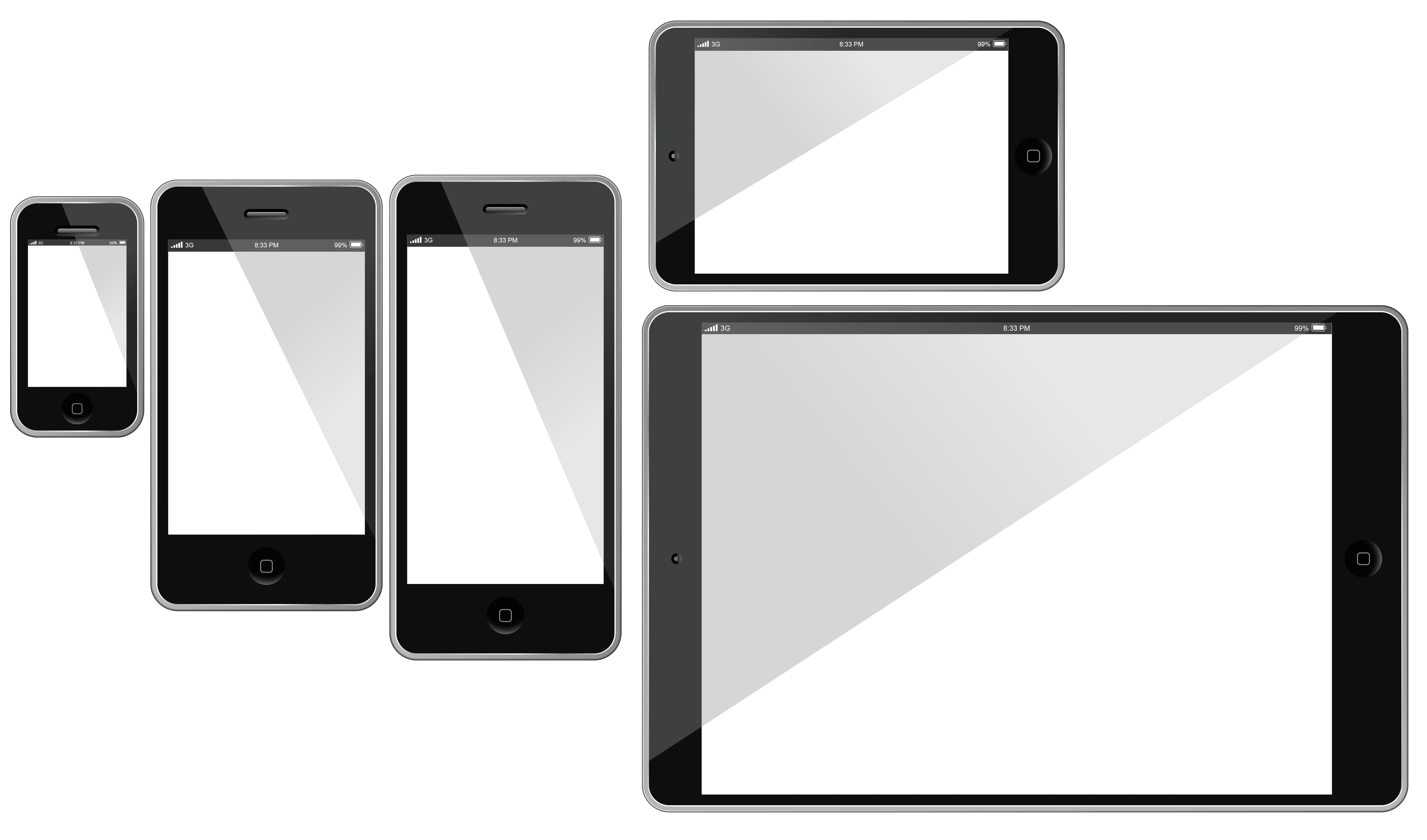 Transparent tablets PNG image