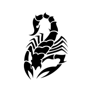 Scorpion tattoo silhouette PNG