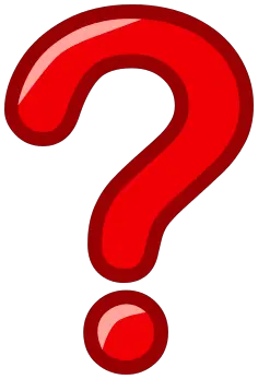 red Question mark PNG