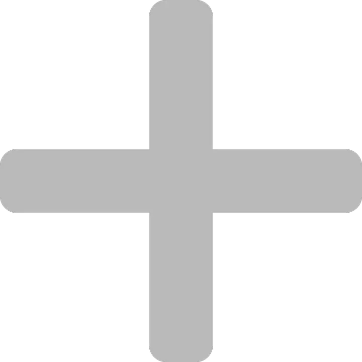 grey plus PNG