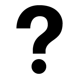 black Question mark PNG